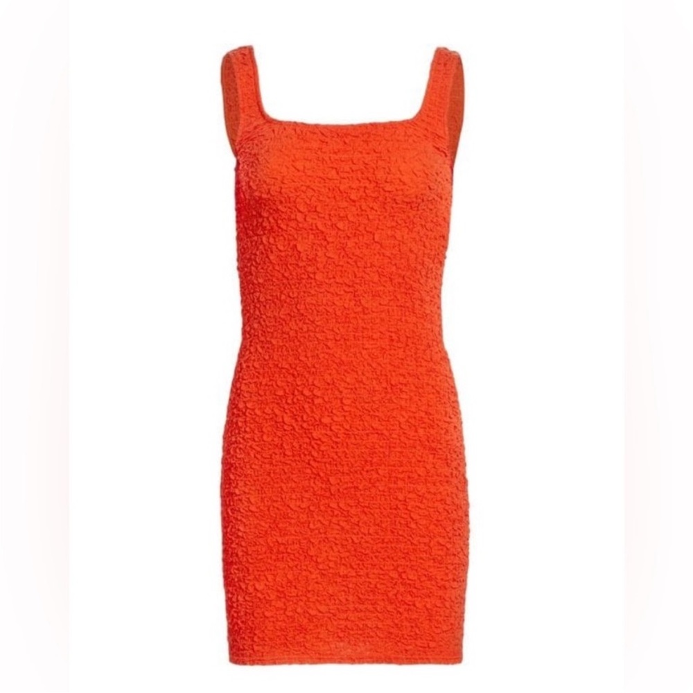 Orange Textured Dress